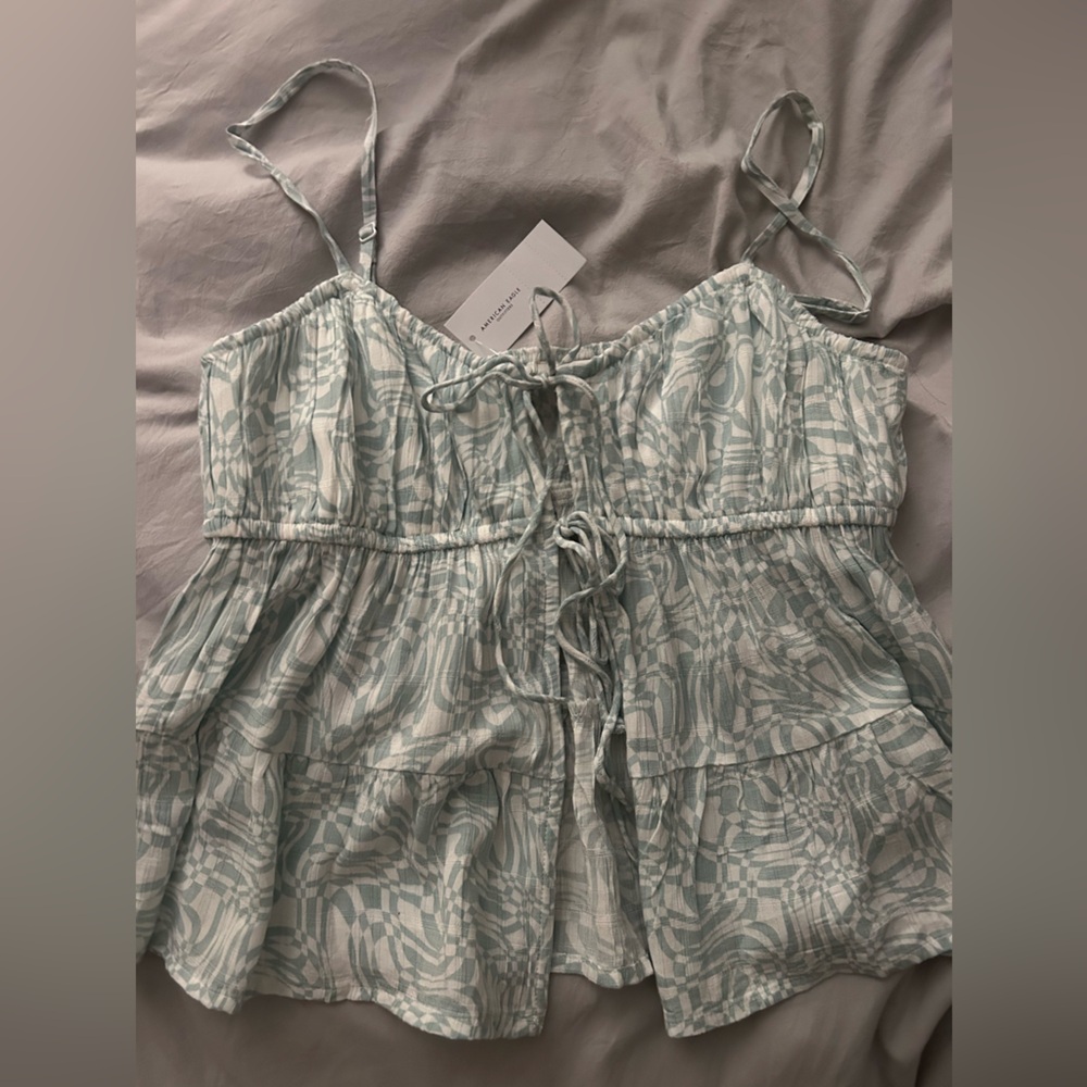 American Eagle Front Tie top NWT